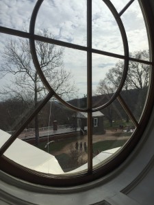 Monticello's South Pavilion as seen from the Dome